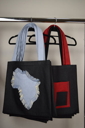 J'adore L'afrique Tote Bag (Black)